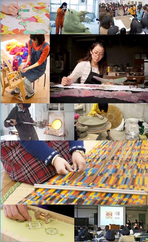 工芸専攻のカリキュラムの様子